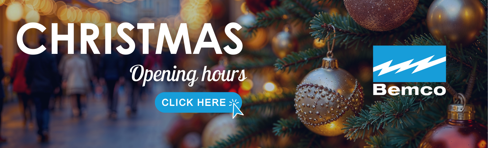 Christmas Opening times